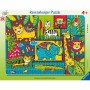 Puzzle tip rama amestec vesel de animale 30 piese